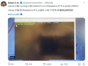 AI在用| 没错，树莓派5也能飙上Llama 3了！