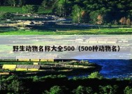 野生动物名称大全500（500种动物名）