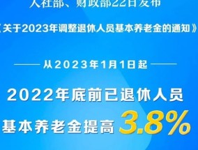 2023年退休人员待遇将迎来调整，事关多群体看看有没有你