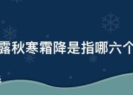 秋处露秋寒霜降是指哪六个节气（秋处露秋寒霜降是指哪六个节气简笔画）