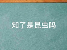 知了是昆虫吗 知了是昆虫吗?