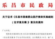 2023深圳市医疗救助实施细则*征求意见稿*