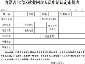 聊城市就业困难人员认定标准是什么？