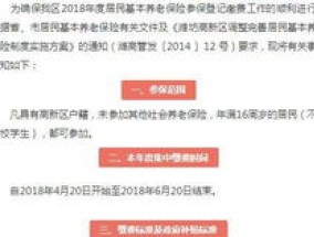 潍坊居民养老缴费标准档次是什么？