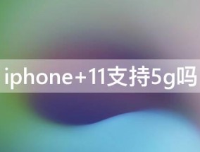 iPhone 11支持5g吗