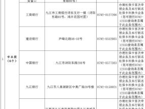 九江中心城区社保卡服务网点地址 *** 多少？